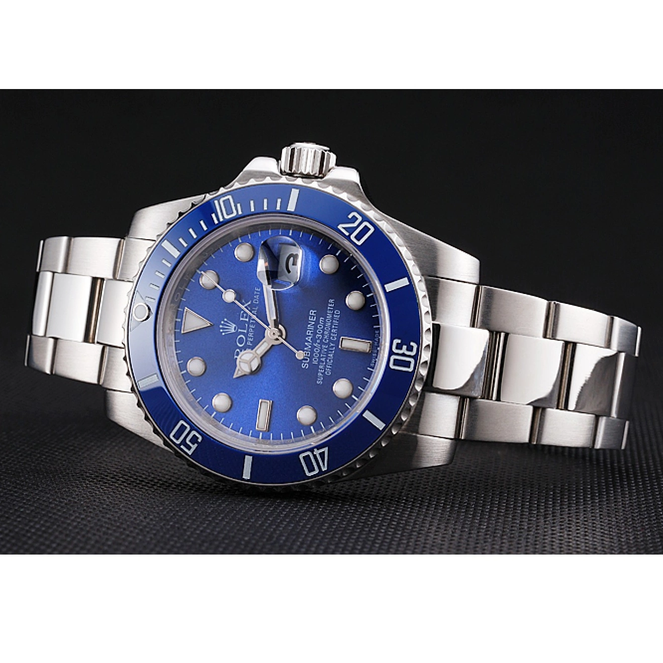 Aaa replica watch 98234 Submariner Rolex Dial Bezel Blue Blue 0516
